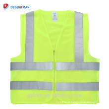 Alta Qualidade ANSI Alta Visibilidade Reflexiva Workwear Jacket Hi Vis Engenheiros de Construção Colete de Segurança de Trabalho Zip